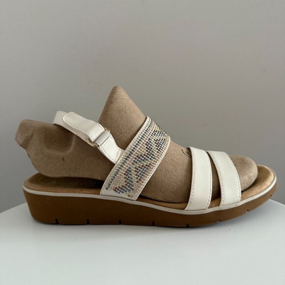 Naturalizer - Off White - Sandals with Beading - Size 8 - Picture 6 of 10